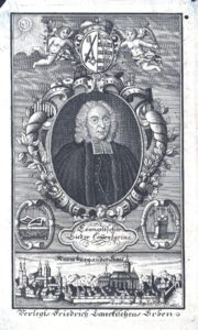 frontispice Evangelischer Lieder-Commentarius 1724